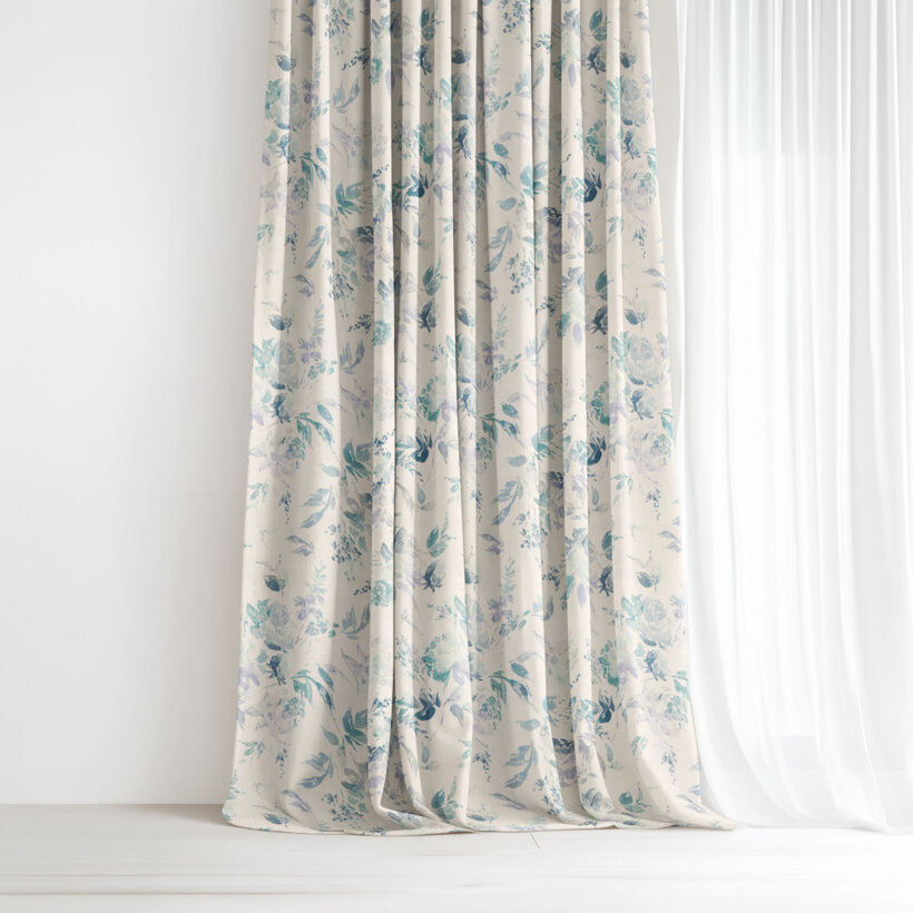 Dekorativer Vorhang Valencia - Pflanzenabdrücke
