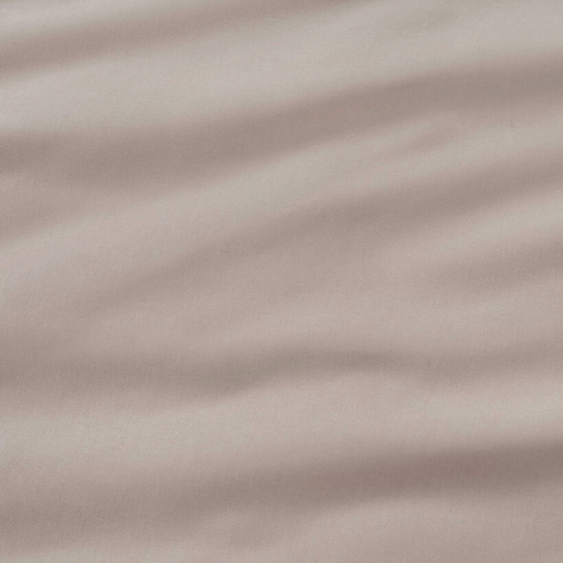 Runde Tischdecke 100% Baumwolle - graubraun