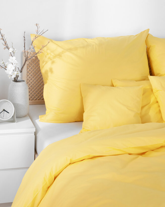 Bettwäsche aus Baumwolle - gelb