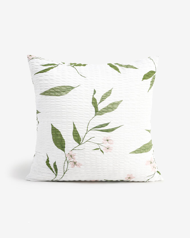 Seersucker-Kissenbezug - Duft nach Jasmin