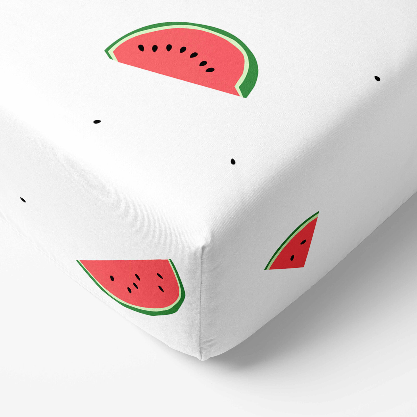 Spannbettlaken aus Baumwolle - Melone