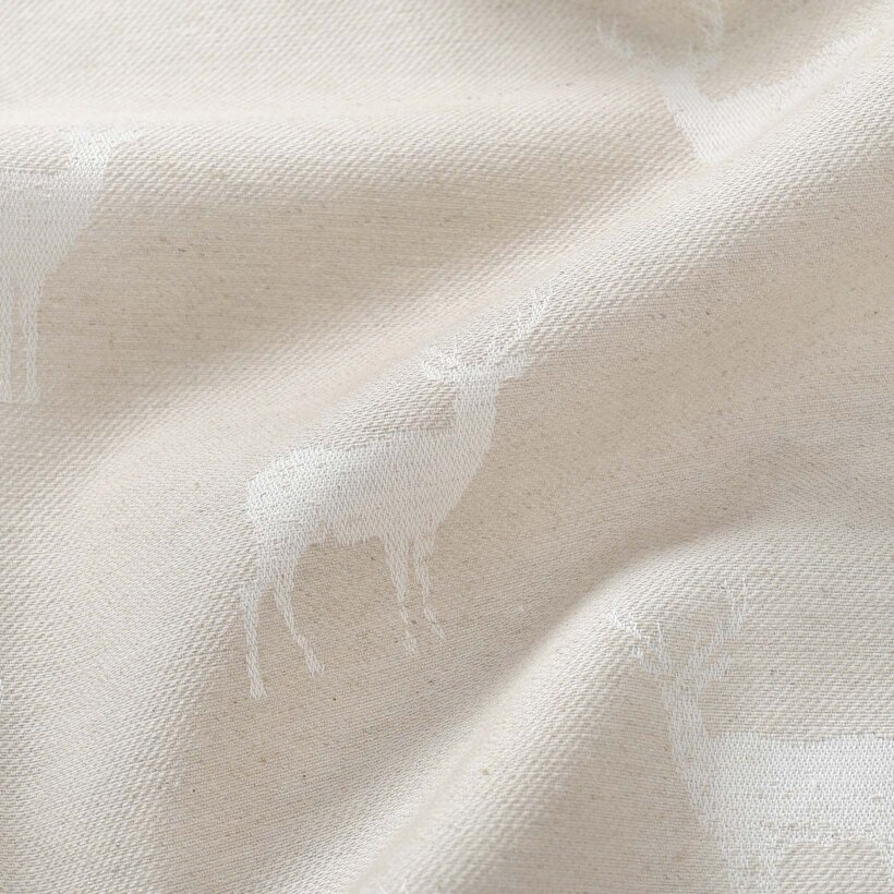 Weihnachtskissenbezug Natura - Hirsche auf natürlichem