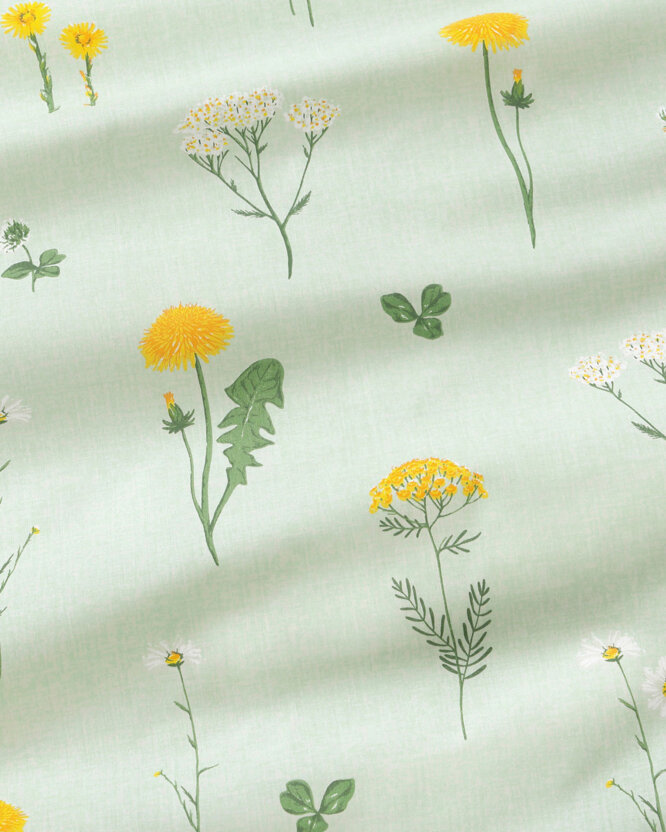 Baumwollstoff - Grüne Wiese