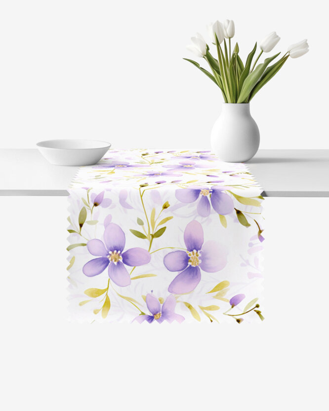 Tischläufer Teflon - Veilchenblüten