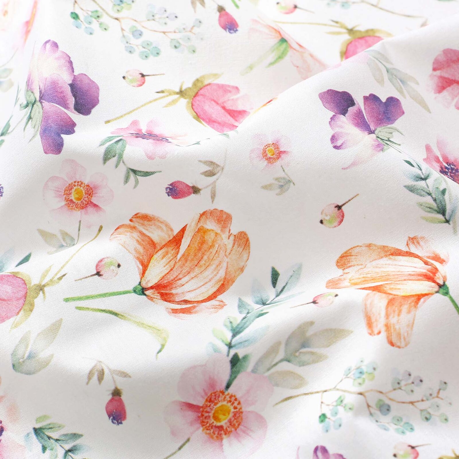 Eckige Tischdecke 100% Baumwolle Deluxe - verliebter Frühling