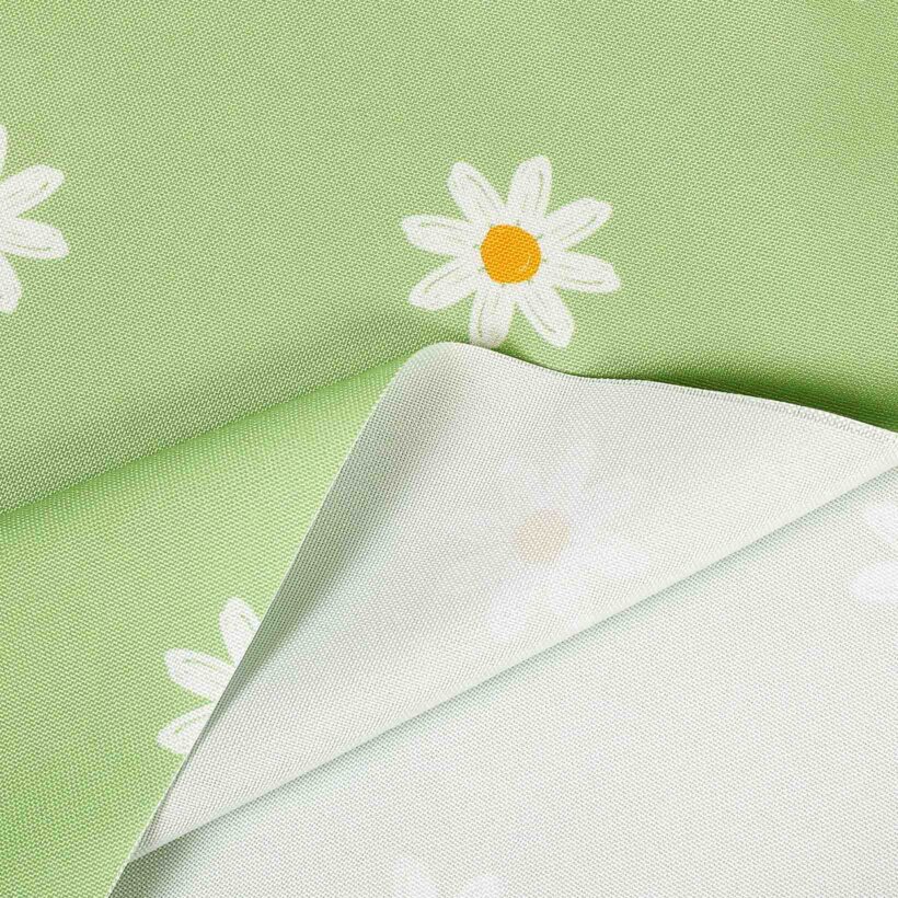 Teflonstoff für Tischdecken - Margeriten auf Grün