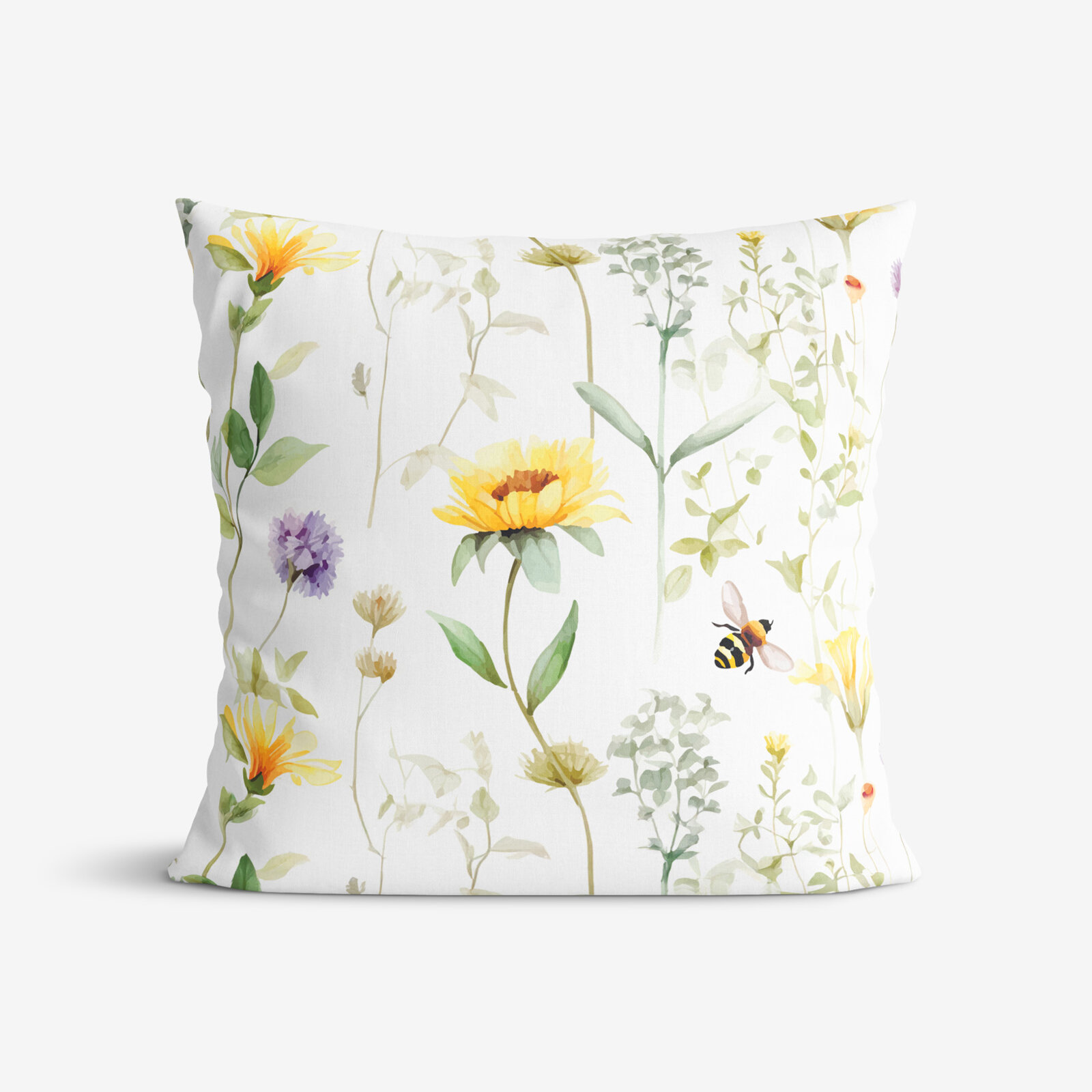 Dekorativer Kissenbezug - Wiesenwelt