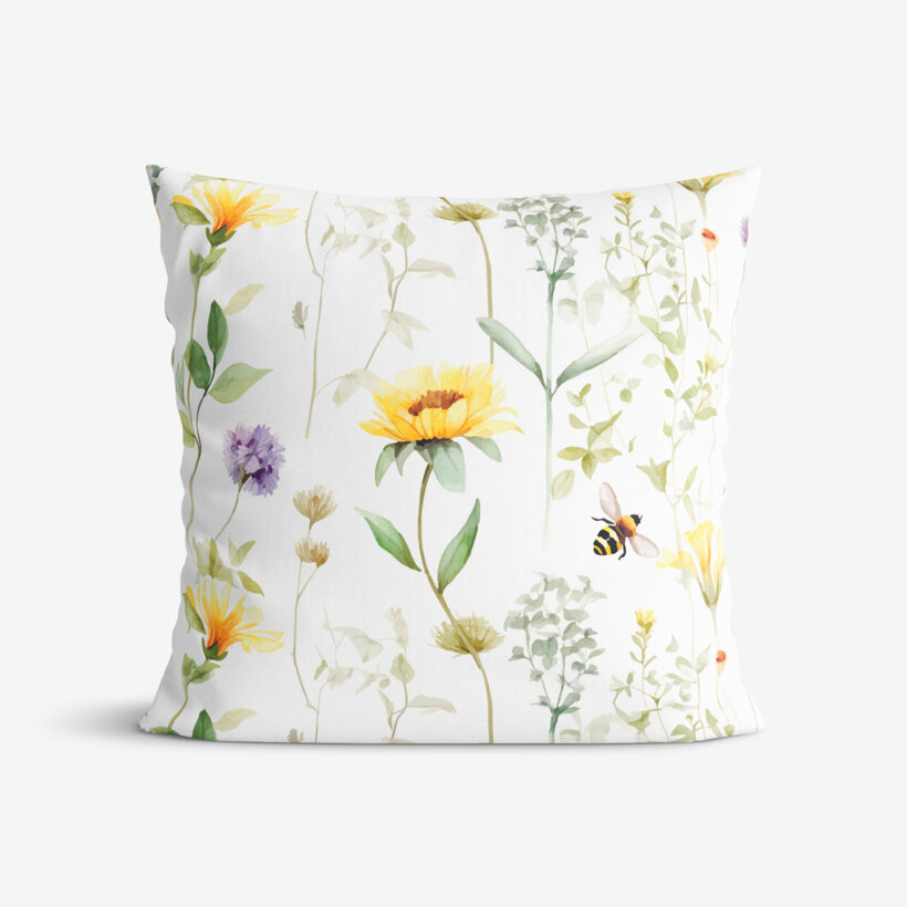 Dekorativer Kissenbezug - Wiesenwelt