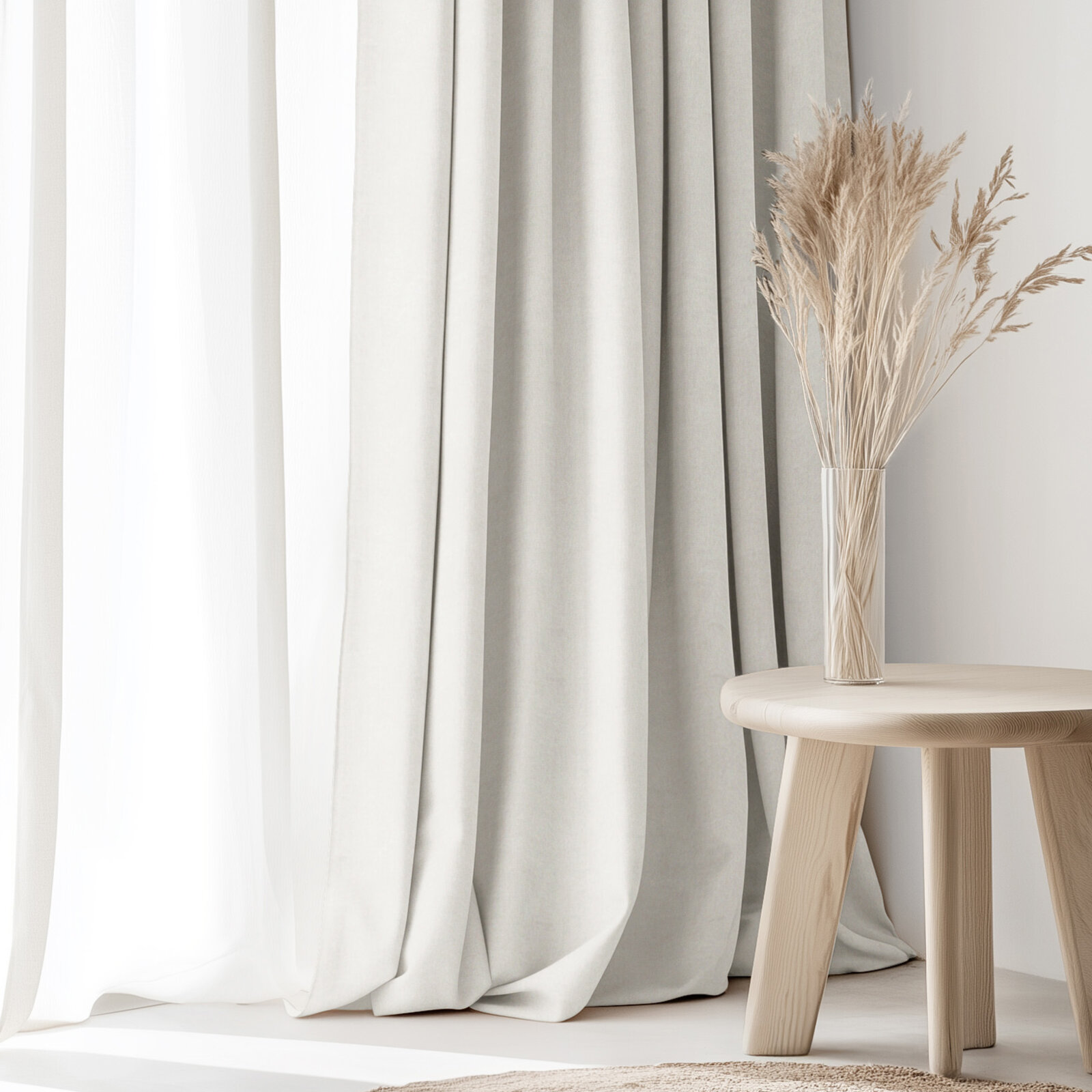 Dekorativer Vorhang Marbella - cremefarbe