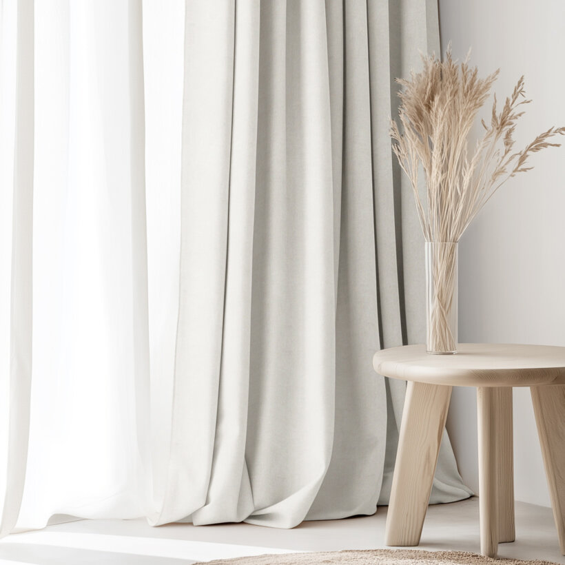 Dekorativer Vorhang Marbella - cremefarbe