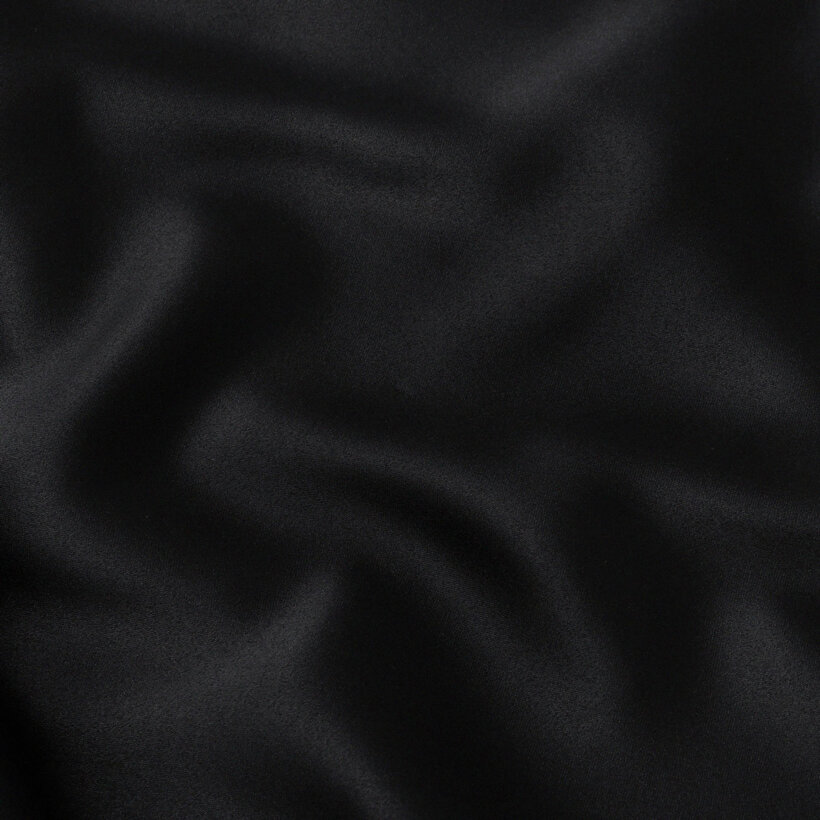 Verdunkelungsstoff Blackout mit Satin-Glanz - schwarz