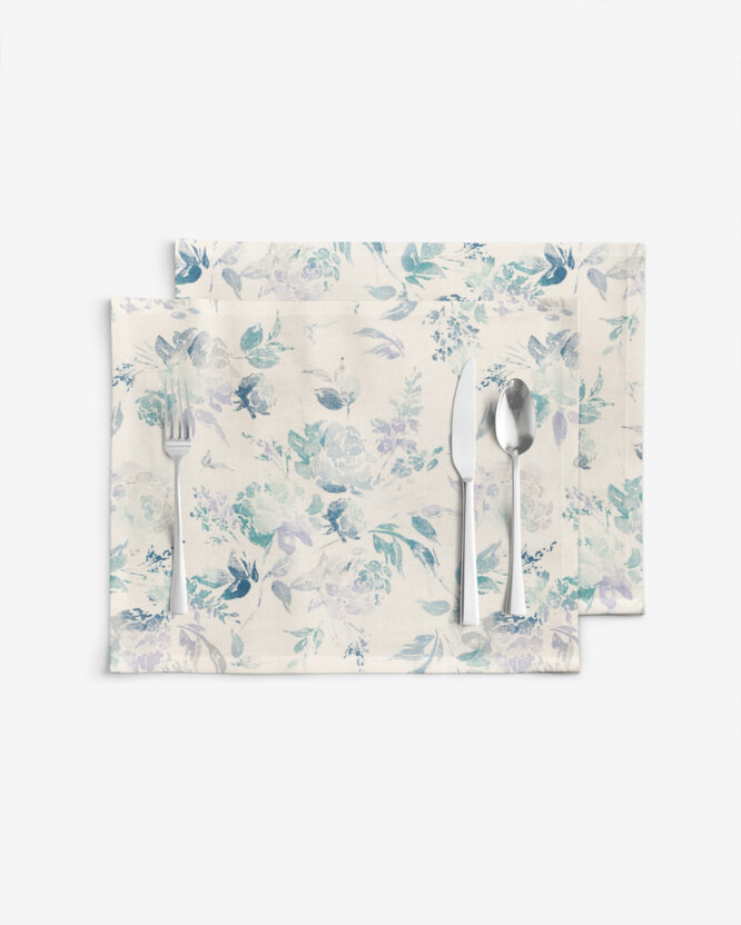 Tischset Valencia - Pflanzenabdrücke - Set 2 Stück