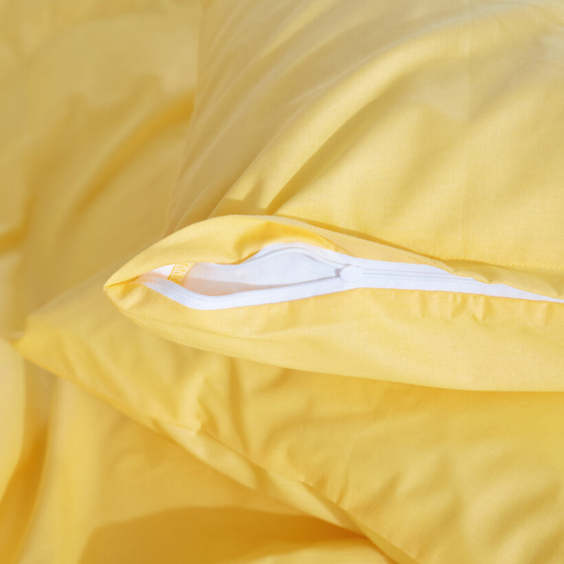 Bettwäsche aus Baumwolle - gelb