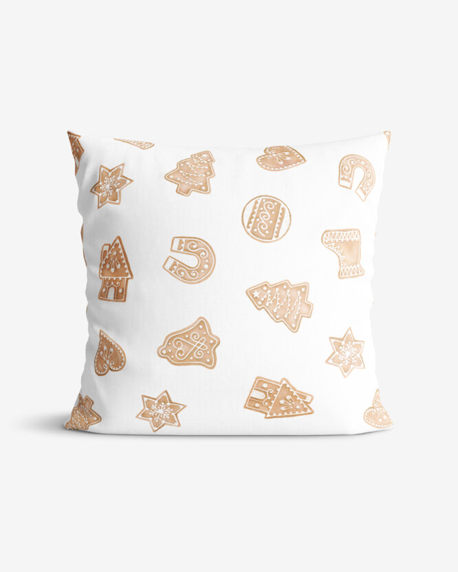 Weihnachtlicher Dekorativer Kissenbezug - Lebkuchen