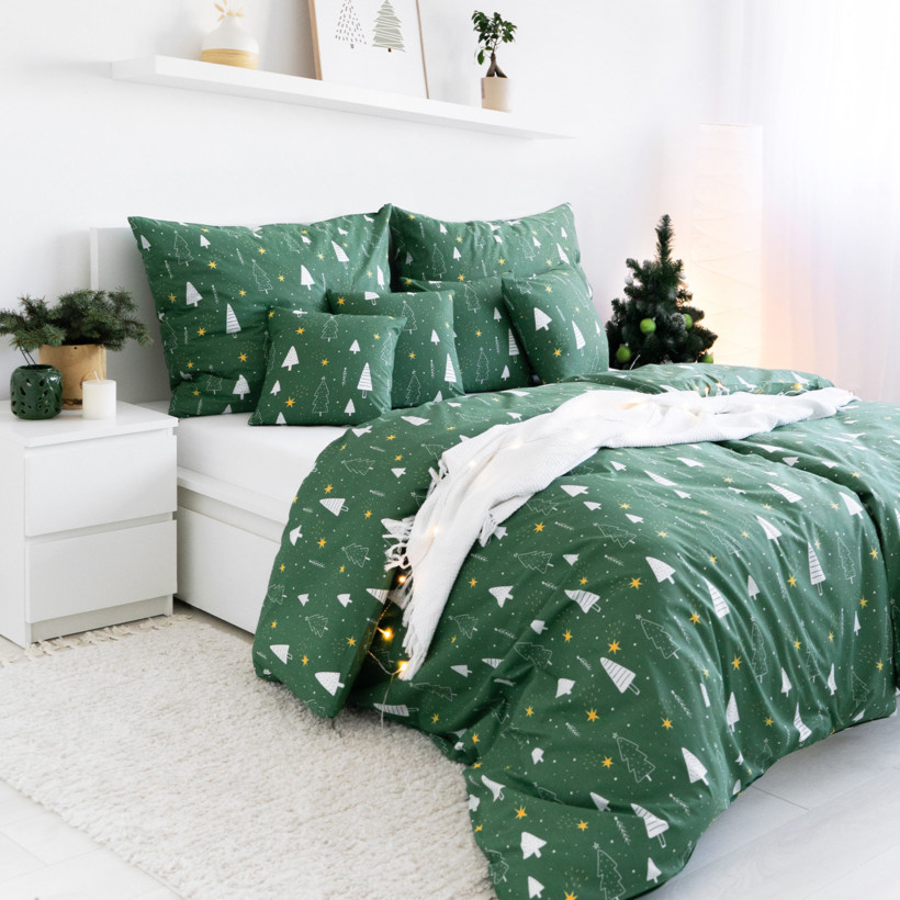 Weihnachtsbettwäsche aus Baumwolle - magische Weihnachten