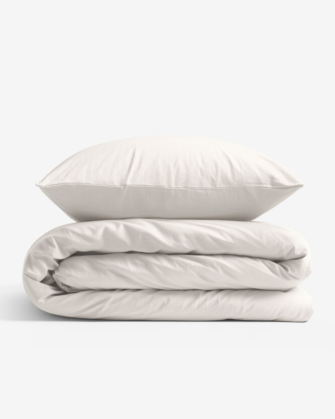 Bettwäsche aus Baumwolle - elfenbein