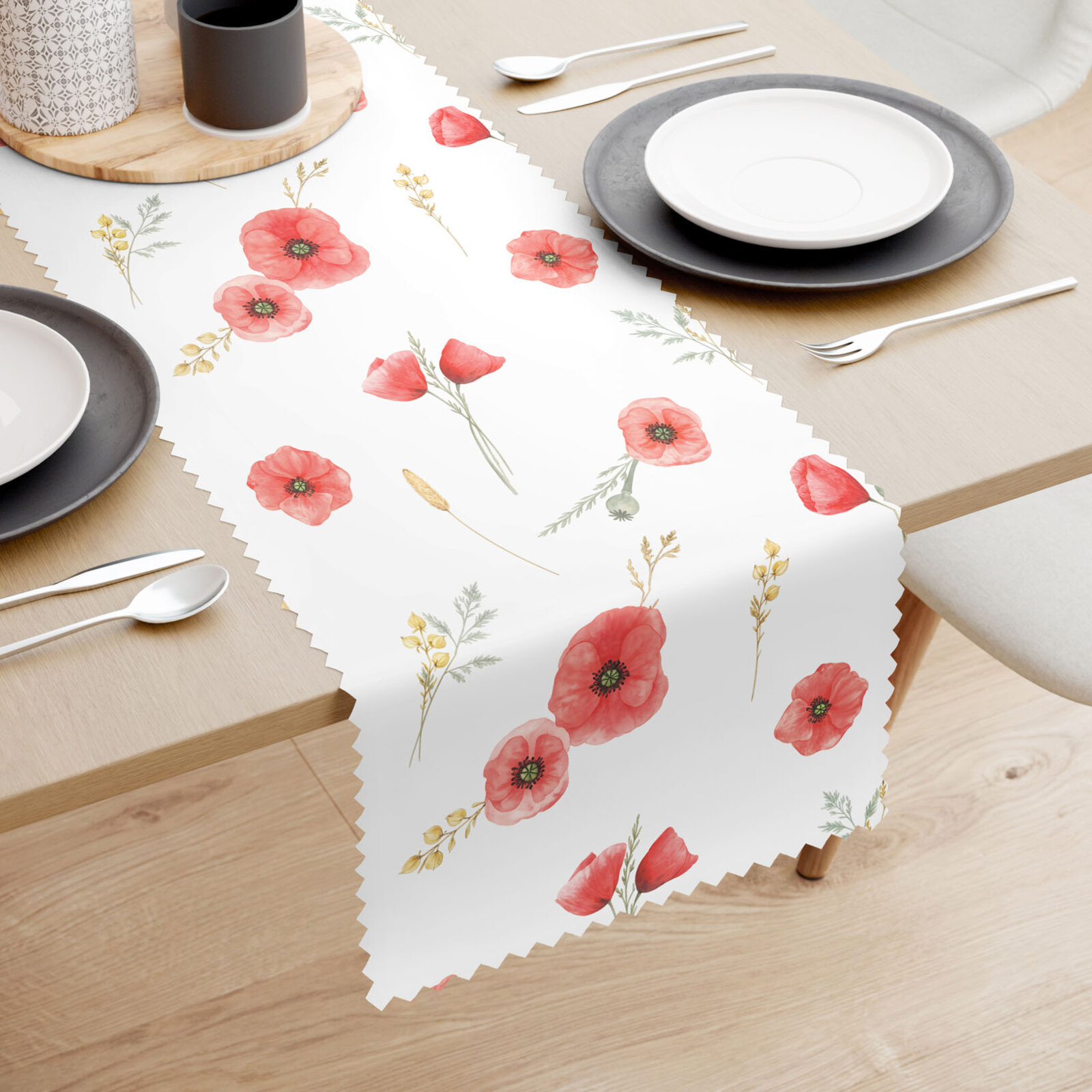 Teflon-Tischläufer - Mohnblumen