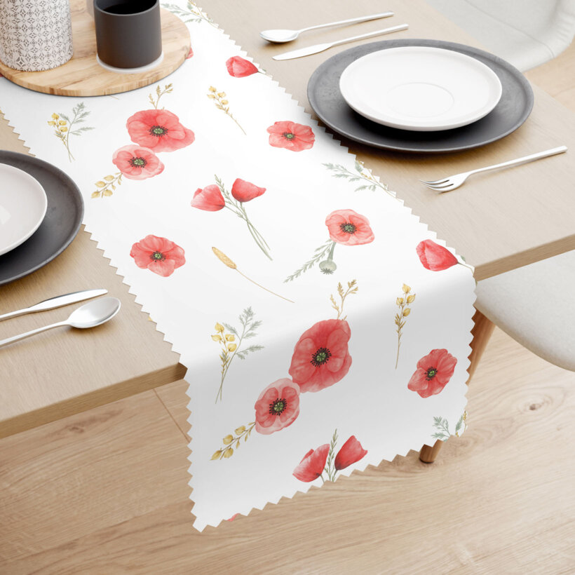 Teflon-Tischläufer - Mohnblumen