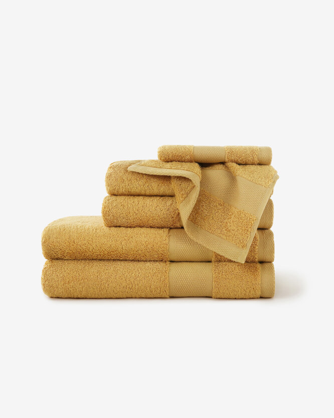 Bambus-Handtuch/Badetuch - gold