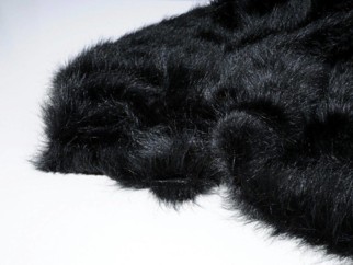 Umělá kožešina - metráž š. 150cm - ASTORIE 997 - ČERNÁ