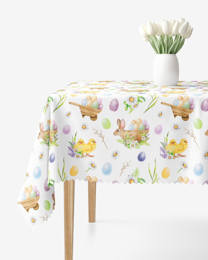 Ostern Eckige Teflon-Tischdecke - Ostersymbole