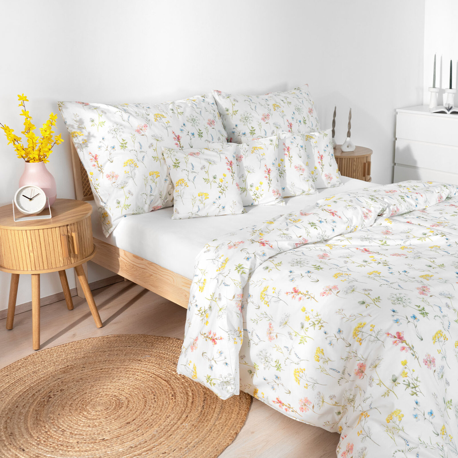 Bettwäsche aus Baumwolle Deluxe - blühender Frühling