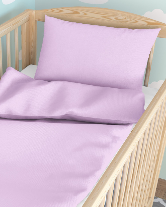 Bettwäsche für Babybetten aus Baumwolle - lila