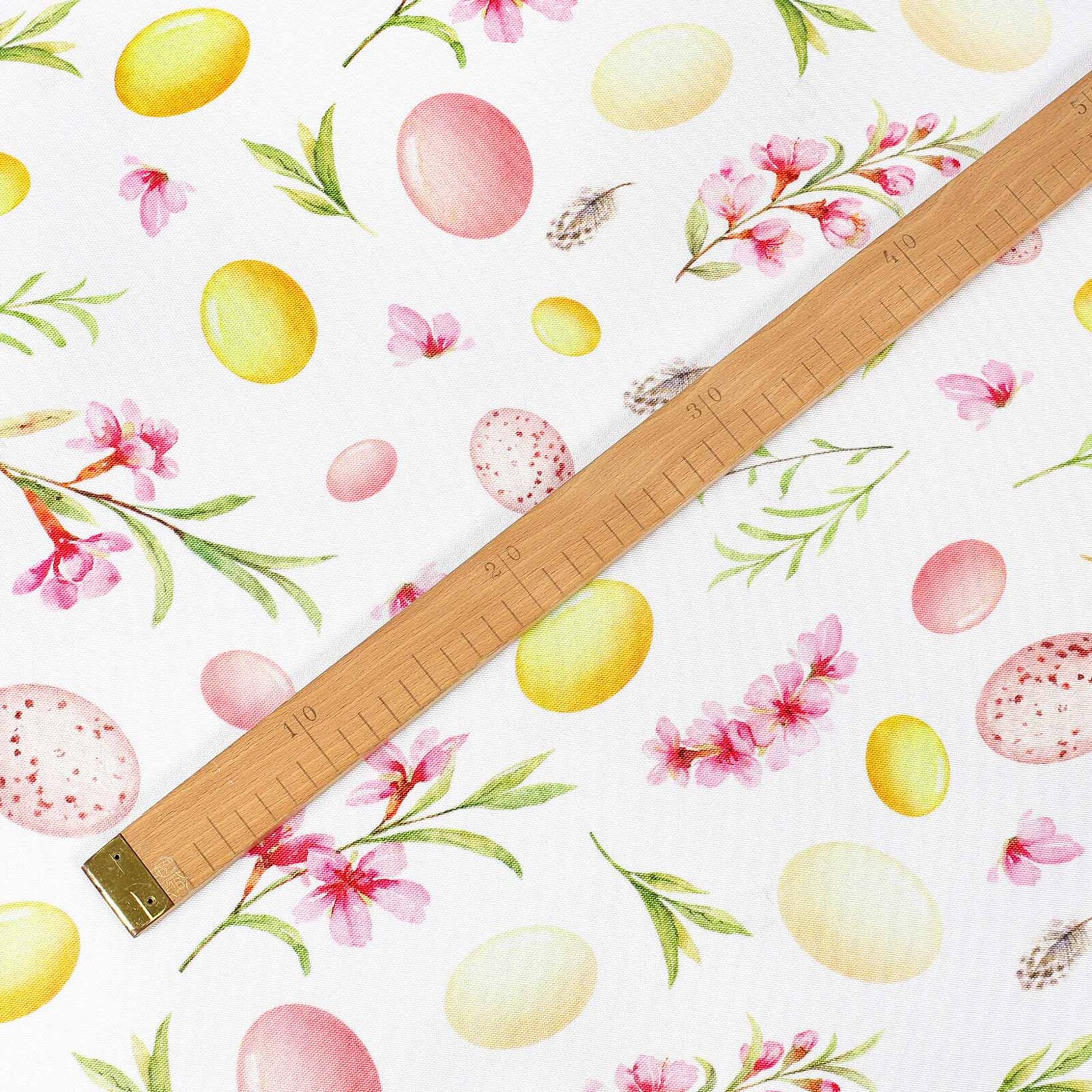 Ostern Teflon-Stoff für Tischdecken - Ostereier mit Blumen