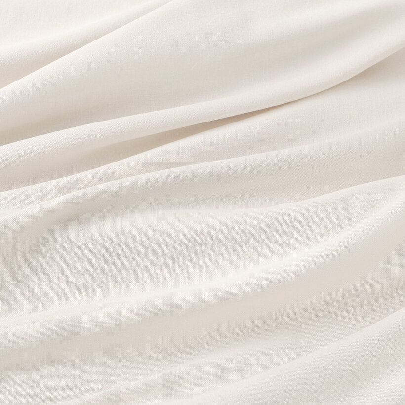 Bettwäsche aus Leinenmischung - elfenbein