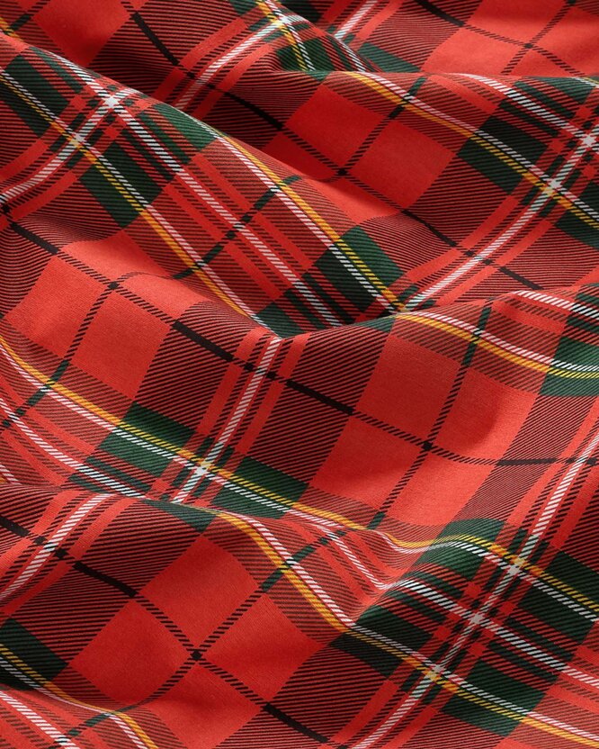 Weihnachtlicher Flanellstoff - rotes Karo