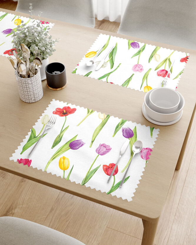 Teflon-Tischset - Bunte Tulpen - 2 Stück