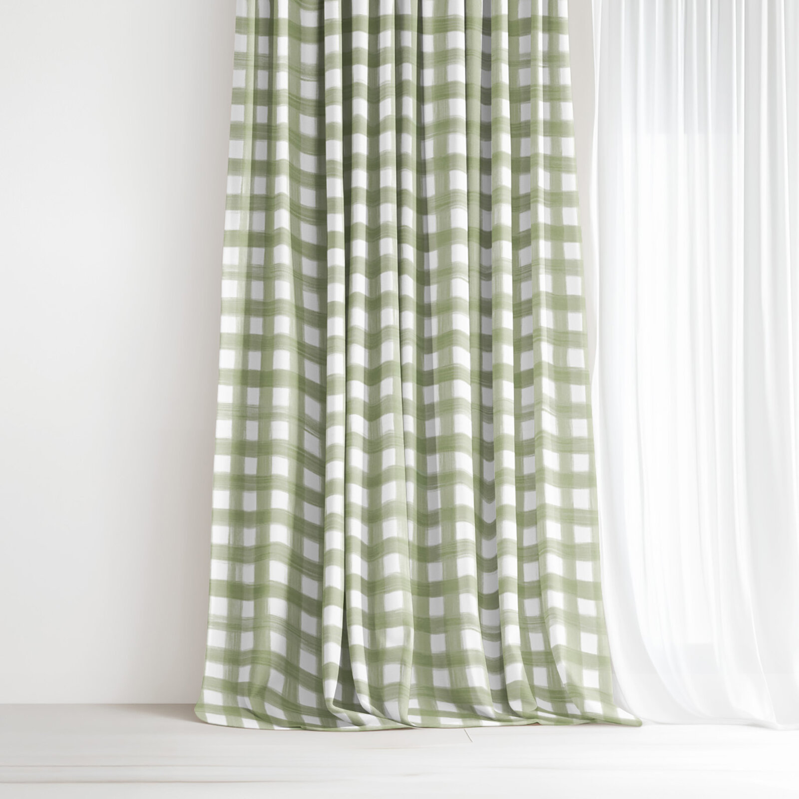 Dekorativer Vorhang – Landhauskaro