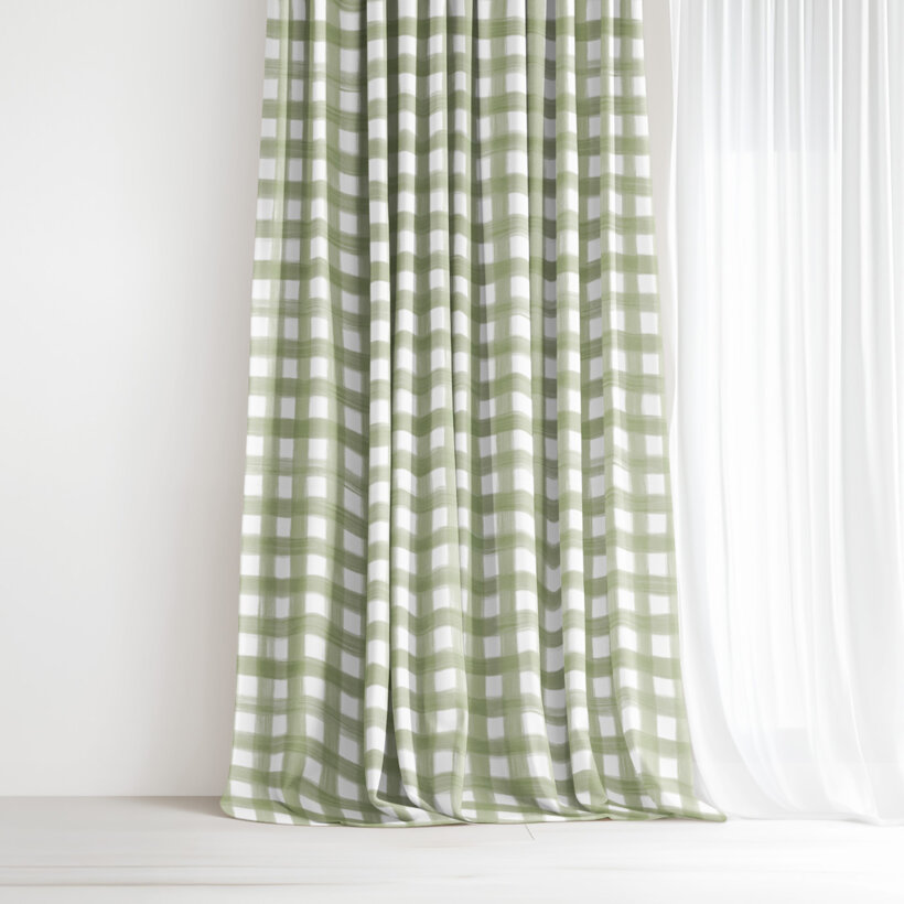 Dekorativer Vorhang – Landhauskaro