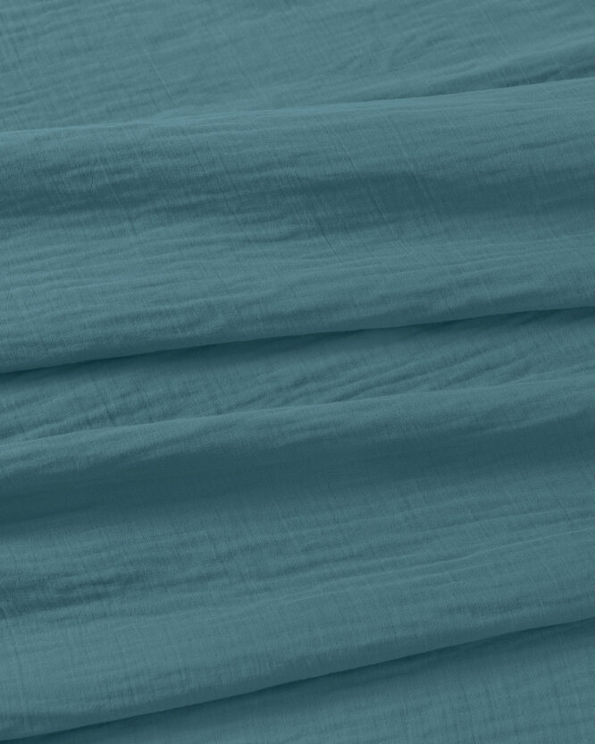 Musselin-Kissenbezug – petrol