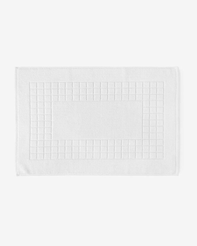 Frottier-Badematte Mozaika – weiß