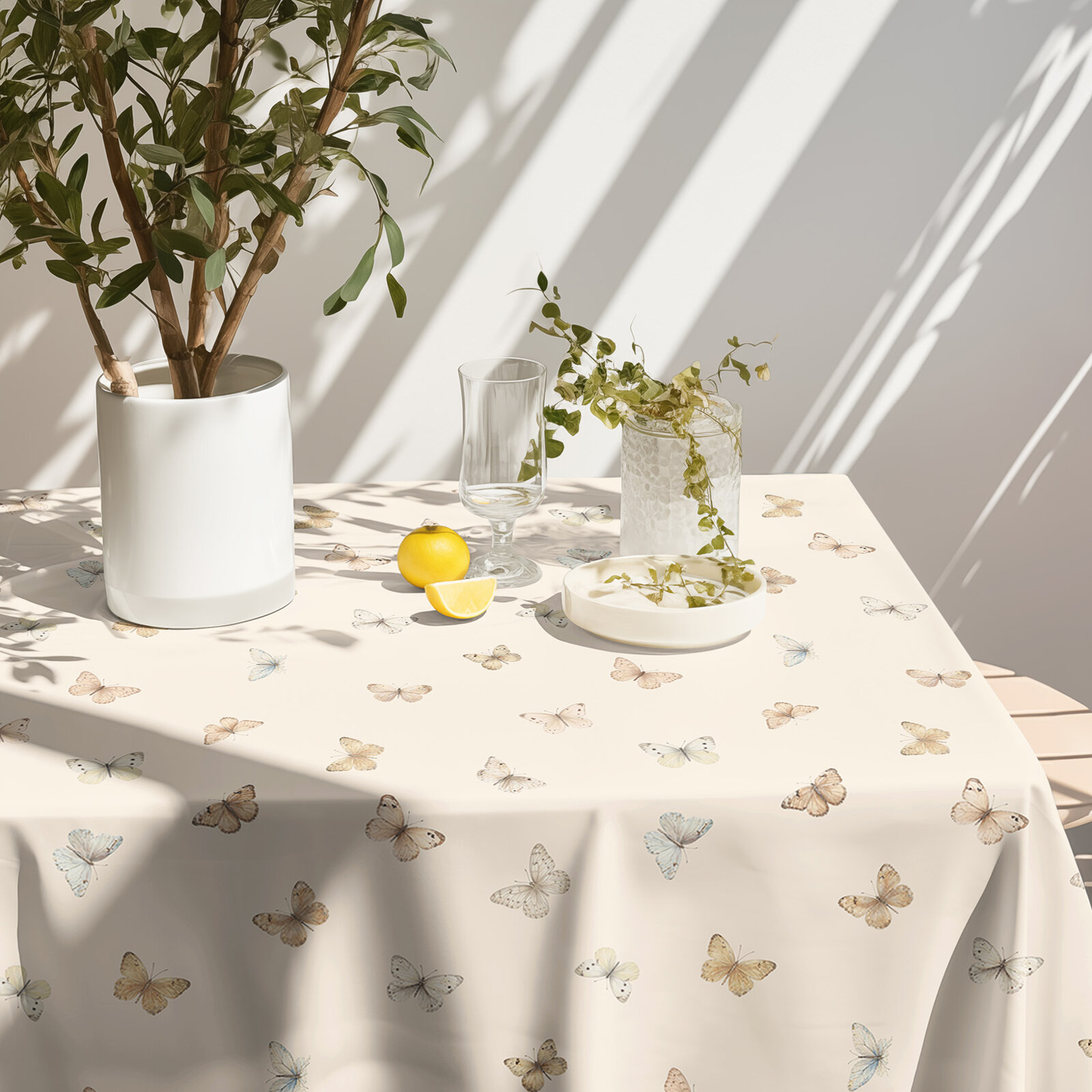 Eckige Teflon-Tischdecke - Schmetterlinge