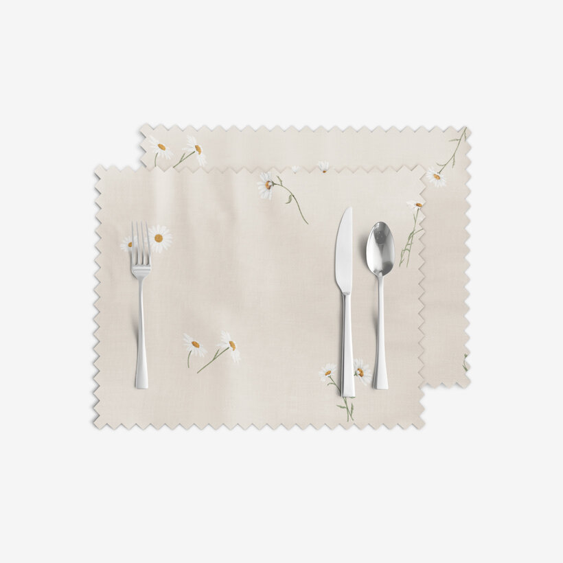 Teflon-Tischset - Gänseblümchen - 2 Stück