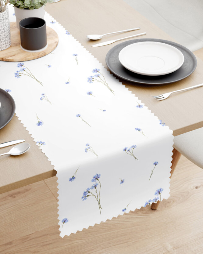Teflon-Tischläufer - Blaue Kornblumen