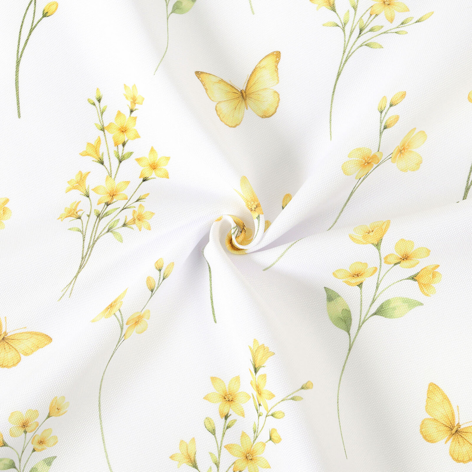 Teflonstoff für Tischdecken - Gelbe Wiese