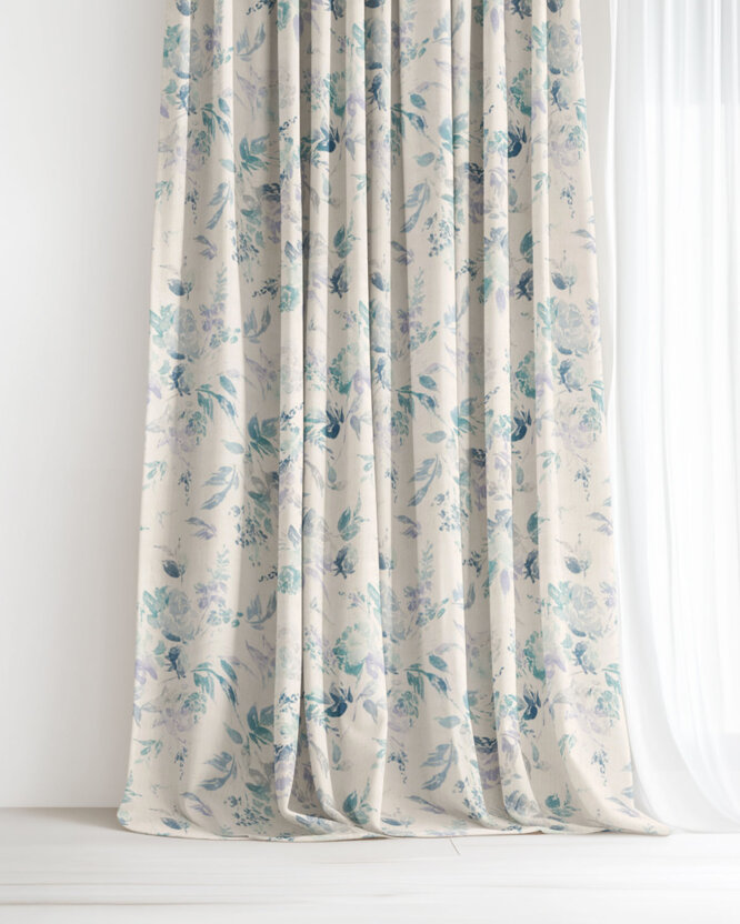 Dekorativer Vorhang Valencia - Pflanzenabdrücke