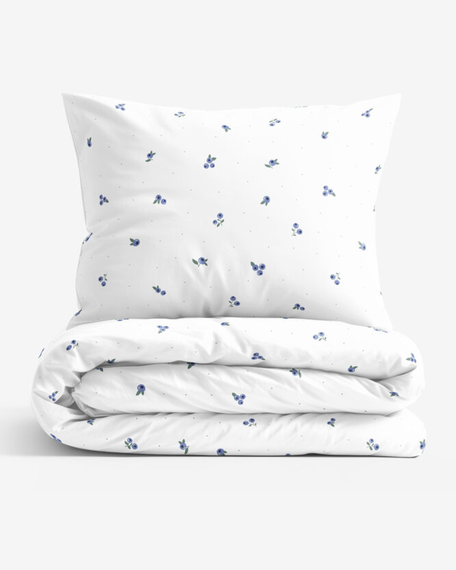 Bettwäsche aus Baumwolle - Heidelbeeren