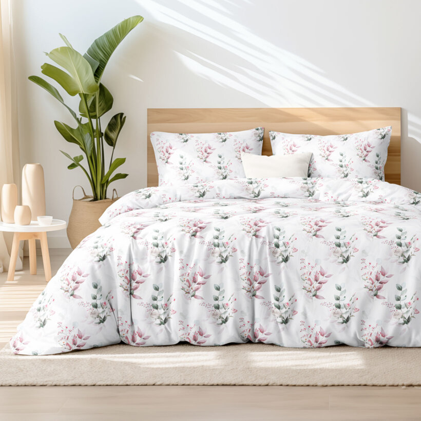Bettwäsche aus Baumwolle Deluxe - zarte Rosen