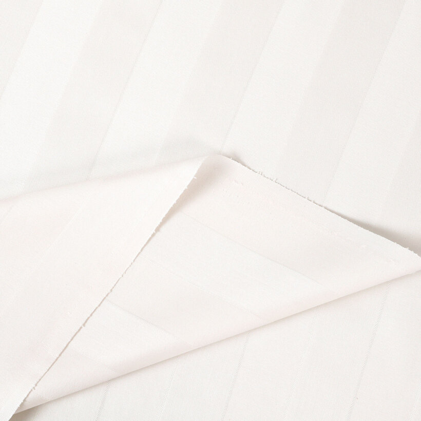 Damast - creme Streifen mit Satin-Glanz