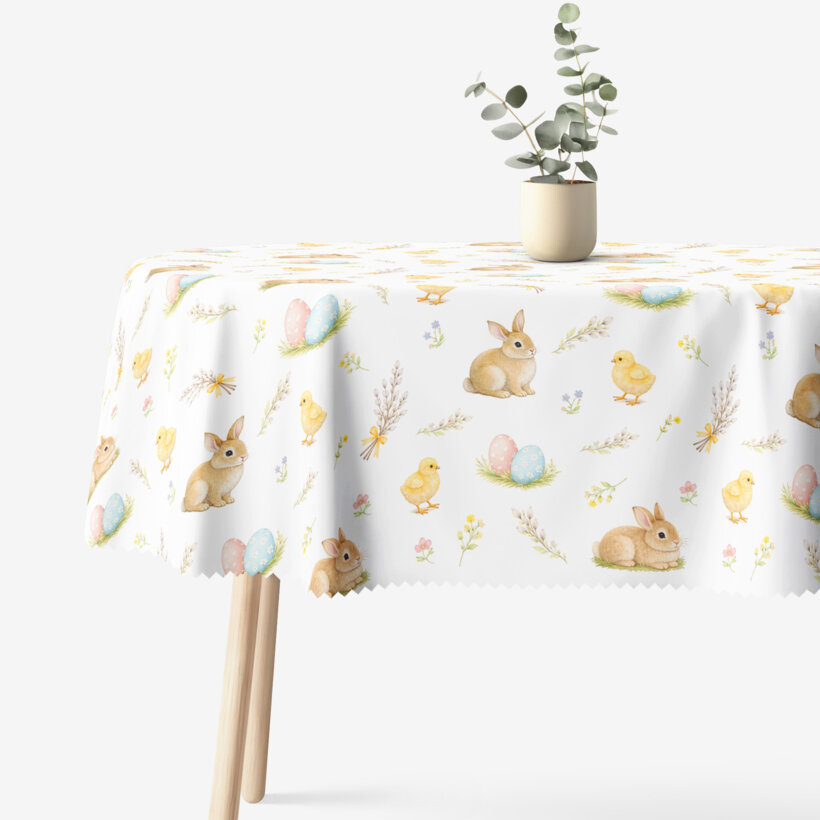 Ostern Ovale Tischdecke Teflon - Frohe Ostern