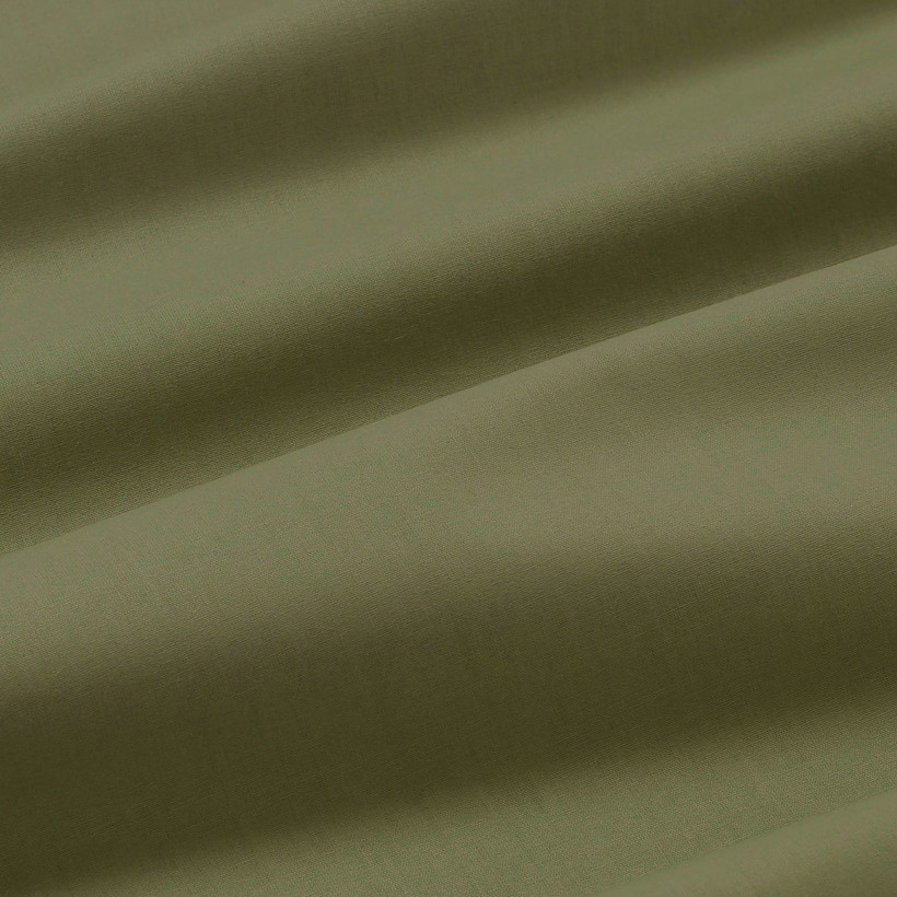 Runde Tischdecke 100% Baumwolle - olivgrün