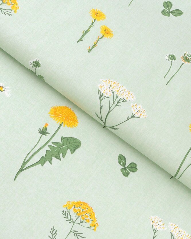 Baumwollstoff - Grüne Wiese