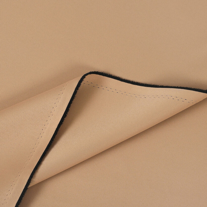 Verdunkelungsstoff Blackout mit Satin-Glanz - goldbeige