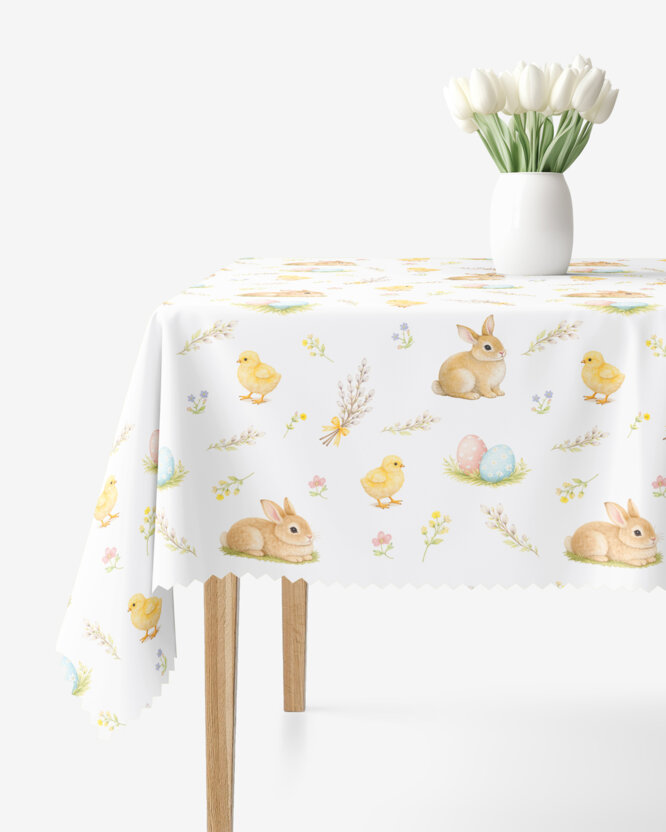Ostern Eckige Teflon-Tischdecke - Frohe Ostern