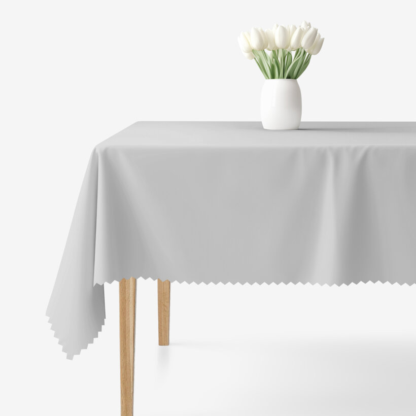 Eckige Tischdecke Teflon - grau