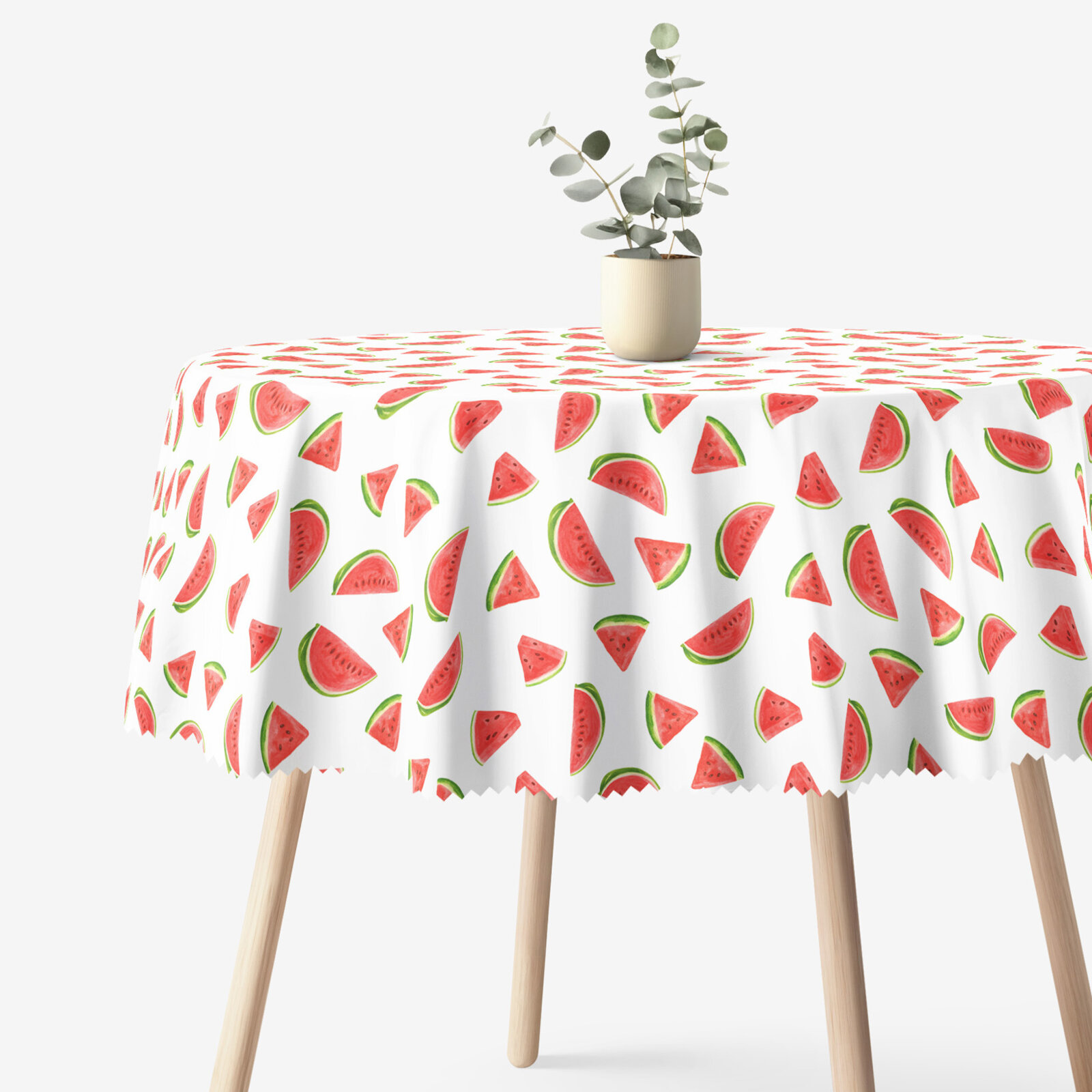Runde Tischdecke Teflon - Melone